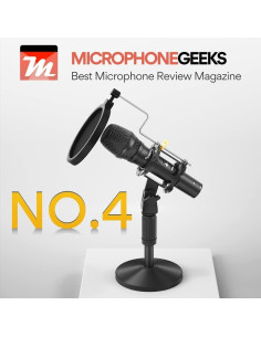 Micrófono Dinámico MAONO HD300T USB/XLR con Soporte y Filtro 2