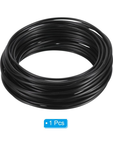 PATIKIL Alambre de Bonsai 2.5mm x 10m Negro Anodizado