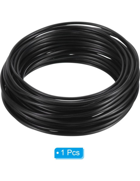 PATIKIL Alambre de Bonsai 2.5mm x 10m Negro Anodizado