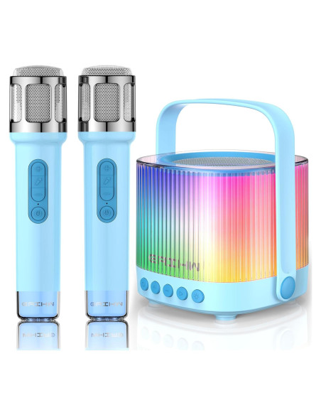 Karaoke Portátil EAIHW KM01-2 Bluetooth 5.3 con 2 Micrófonos Karaoke Portátil EAIHW KM01-2 Bluetooth 5.3 con 2 Micrófonos