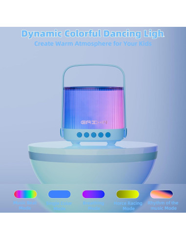 Karaoke Portátil EAIHW KM01-2 Bluetooth 5.3 con 2 Micrófonos