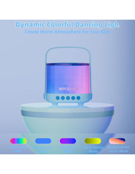 Karaoke Portátil EAIHW KM01-2 Bluetooth 5.3 con 2 Micrófonos Karaoke Portátil EAIHW KM01-2 Bluetooth 5.3 con 2 Micrófonos