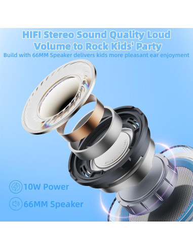 Karaoke Portátil EAIHW KM01-2 Bluetooth 5.3 con 2 Micrófonos