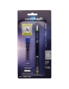 Lápiz Mecánico Uni-Ball Kuru Toga 0.7mm con Recargas y Borradores 2