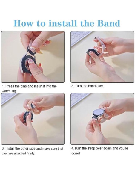 Bandas de Reloj Inteligente ID208 Plus IDW28 - Paquete de 3