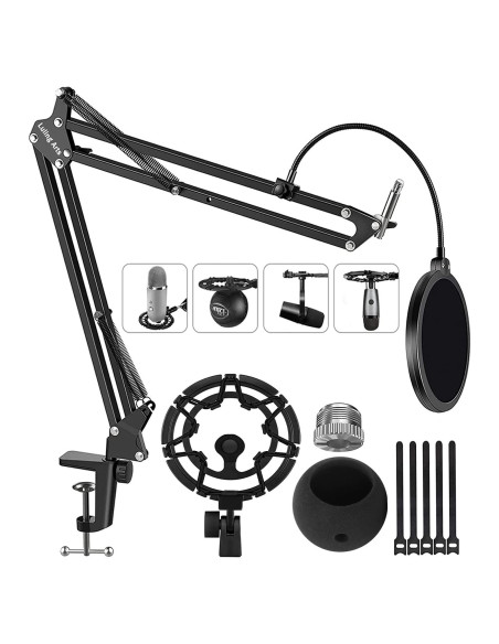 Brazo de micrófono Blue Yeti con soporte y filtro anti-pop