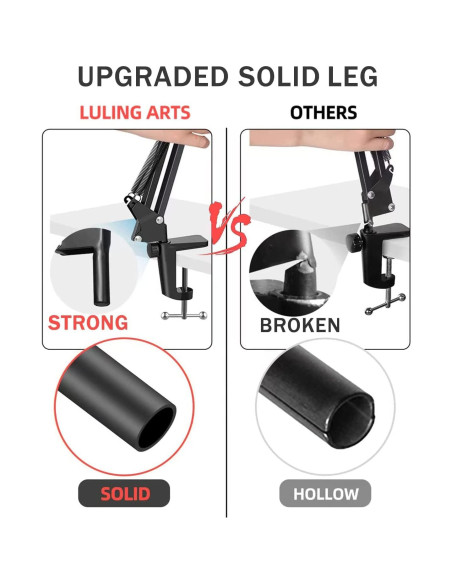 Brazo de micrófono Blue Yeti con soporte y filtro anti-pop