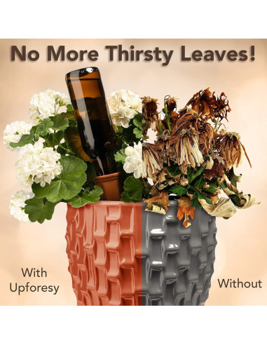 Paquete de 6 Picos de Riego Upforesy Terracota 20cm