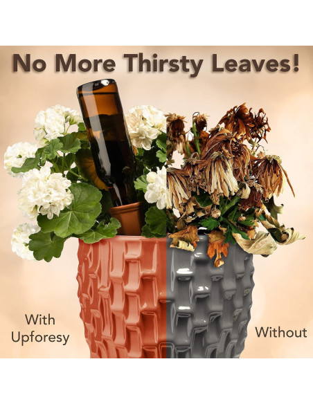 Paquete de 6 Picos de Riego Upforesy Terracota 20cm