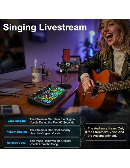 Mezclador de Audio X3 para Streaming y Podcasting