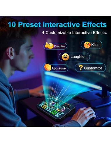 Mezclador de Audio X3 para Streaming y Podcasting