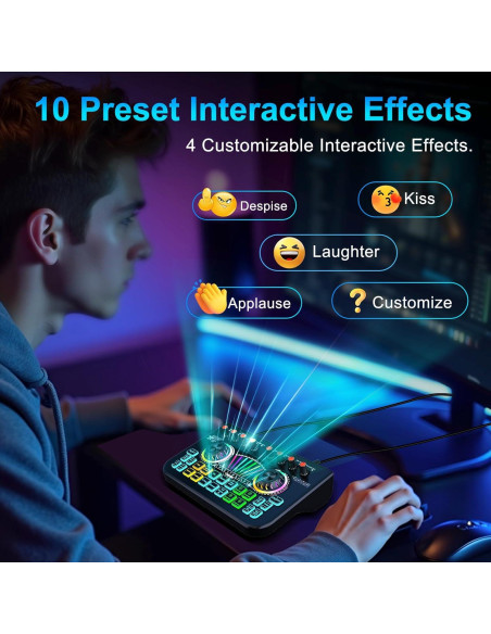 Mezclador de Audio X3 para Streaming y Podcasting