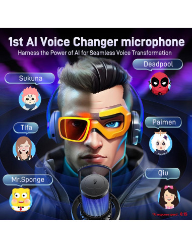 Micrófono Inalámbrico MAONO DM40 USB para PC y Juegos