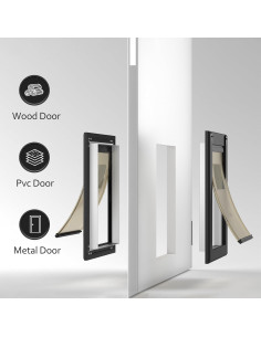 Puerta para Perros Classicmacher Grande Aluminio Doble Cerradura 2