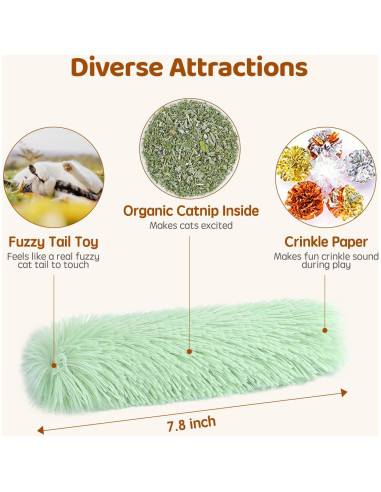 Juguetes para Gatos Potaroma 3 Almohadas Interactivas