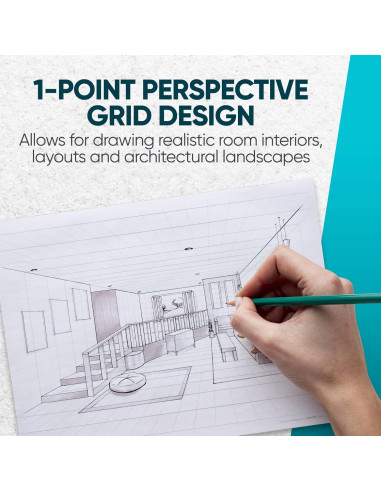 Bloc de Dibujo de Perspectiva Koala Tools 22.86x30.48 cm