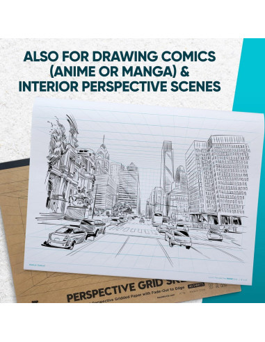 Bloc de Dibujo de Perspectiva Koala Tools 22.86x30.48 cm