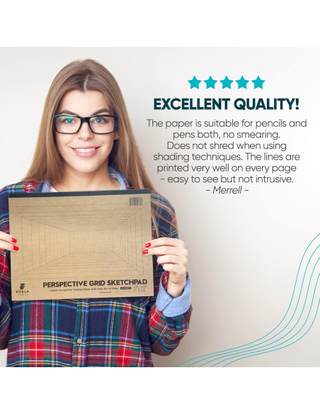 Bloc de Dibujo de Perspectiva Koala Tools 22.86x30.48 cm