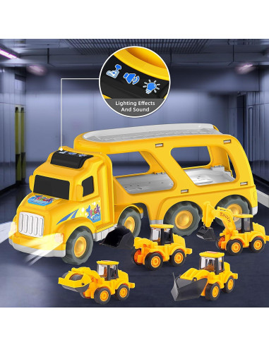 Camión de Construcción Veslier 5 en 1 para Niños 1-6 Años