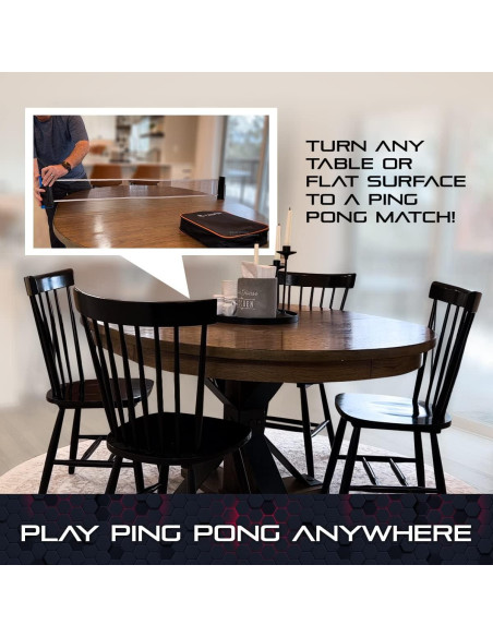 Red de Ping Pong Retráctil T2Spin - Portátil y Ajustable