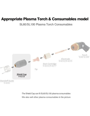 Capucha de Escudo WeldingStop 9-8218 para Plasma SL60 SL100