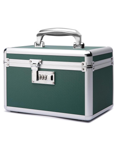 Caja de Medicamentos HEWEI WORKS Verde Cerradura 25.9x17.3 cm