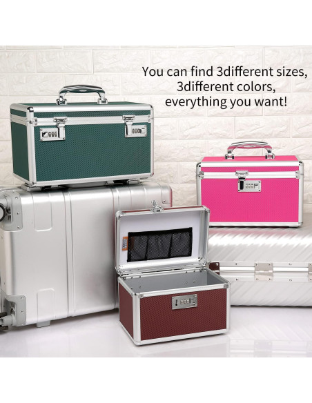 Caja de Medicamentos HEWEI WORKS Verde Cerradura 25.9x17.3 cm