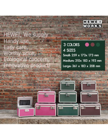 Caja de Medicamentos HEWEI WORKS Verde Cerradura 25.9x17.3 cm