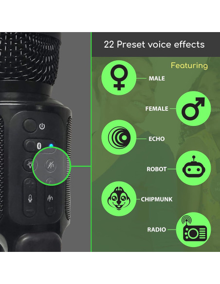 Micrófono de Karaoke Portátil Singing Machine SMM575 Bluetooth