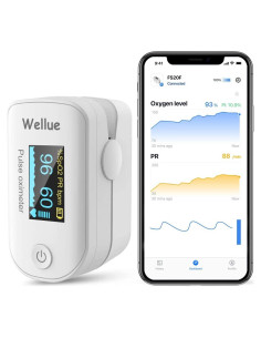 Oxímetro de Pulso Wellue FS20F Bluetooth con Pantalla OLED