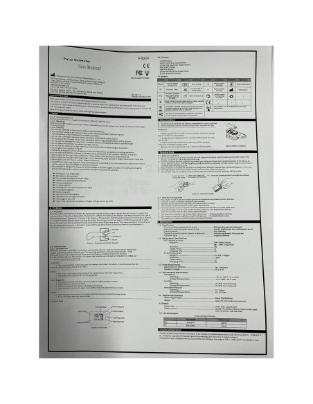 Oxímetro de Pulso Wellue FS20F Bluetooth con Pantalla OLED