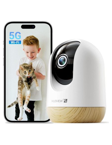 Cámara de Seguridad Interior MUBVIEW 2K WiFi 5G Pan-Tilt