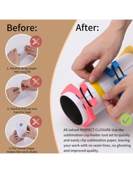 Juego de Tazas de Sublimación WAQONUY 3 Tamaños + Dispensador Juego de Tazas de Sublimación WAQONUY 3 Tamaños + Dispensador