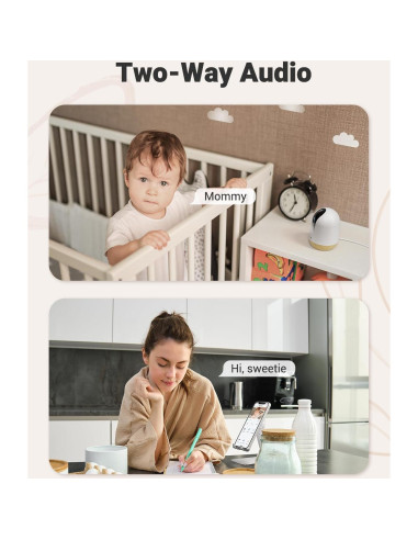 Cámara de Seguridad Interior MUBVIEW 2K WiFi 5G Pan-Tilt