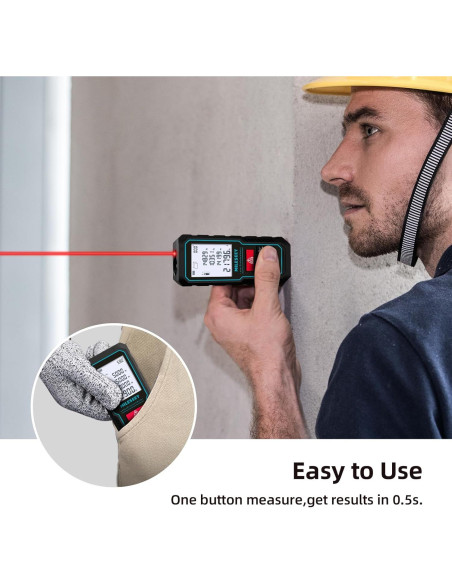Medidor Láser MILESEEY D5 69.8m Precisión +/-2mm con APP