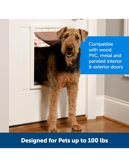Puerta de Plástico para Mascotas PetSafe Grande 45 kg
