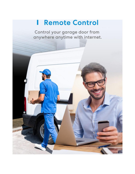 Control Remoto de Puerta de Garaje Inteligente Meross MSG100