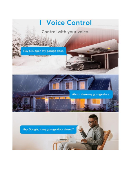 Control Remoto de Puerta de Garaje Inteligente Meross MSG100