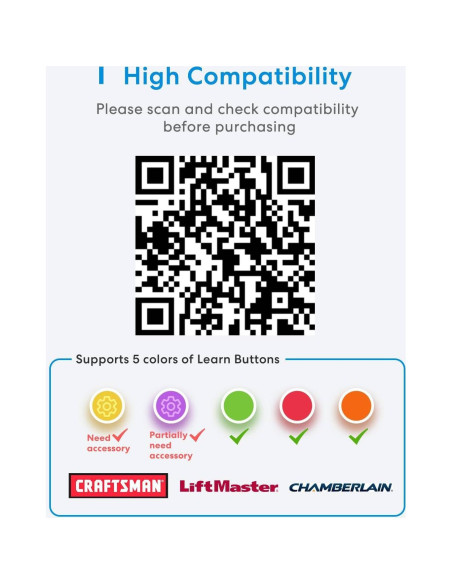 Control Remoto de Puerta de Garaje Inteligente Meross MSG100