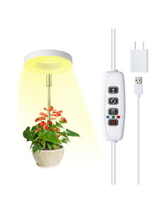 Luz de Crecimiento LED Hywyimlait 48 LEDs Espectro Completo