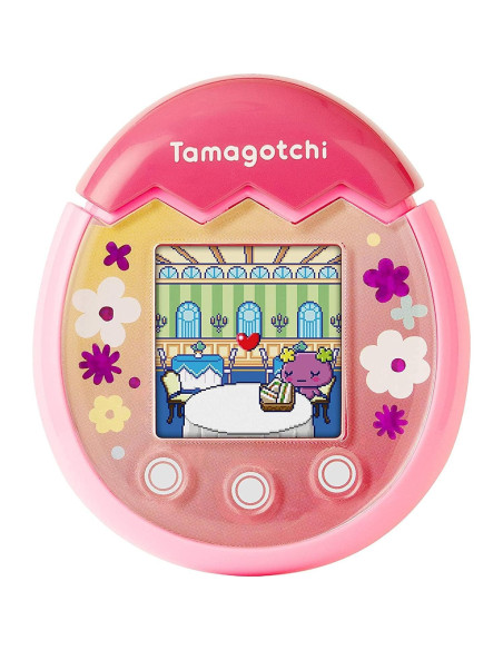 Tamagotchi Pix Bandai Rosa Floral con Cámara y Juegos