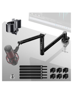 Brazo de Micrófono Plegable M05 con Montaje de Escritorio 1kg