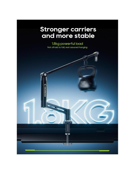 Brazo de Micrófono Plegable M05 con Montaje de Escritorio 1kg