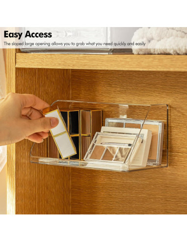 Organizador de Estantes Poeland 2 Pack Transparente 20x20 cm