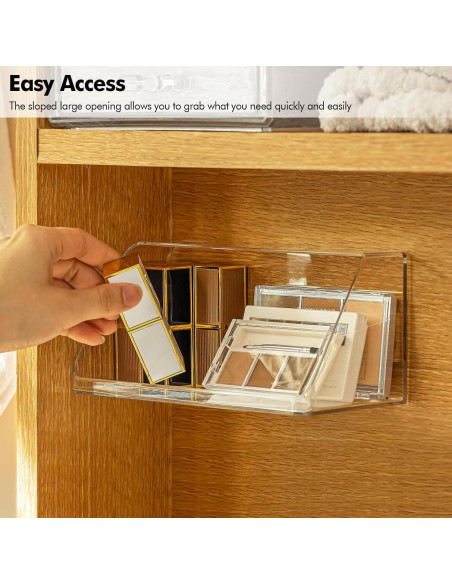 Organizador de Estantes Poeland 2 Pack Transparente 20x20 cm