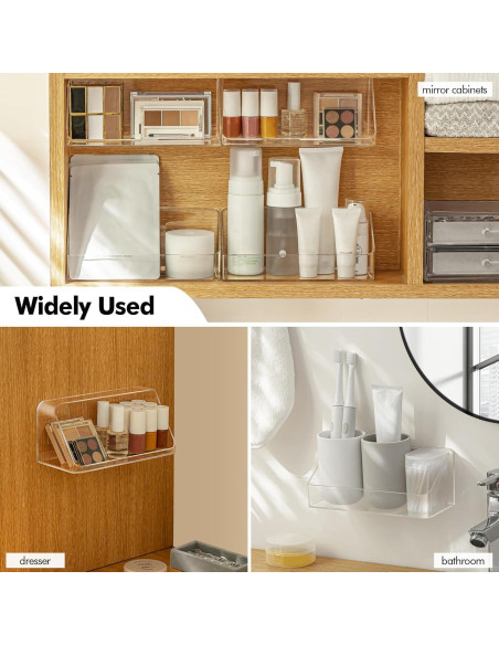 Organizador de Estantes Poeland 2 Pack Transparente 20x20 cm