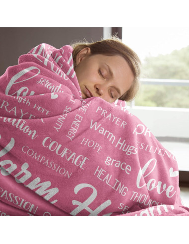 Manta Suave Afterprints 0.60 kg Rosa 130x150 cm Inspiracional