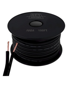 KCT Cable de Altavoz 16AWG 30m Negro Alta Calidad