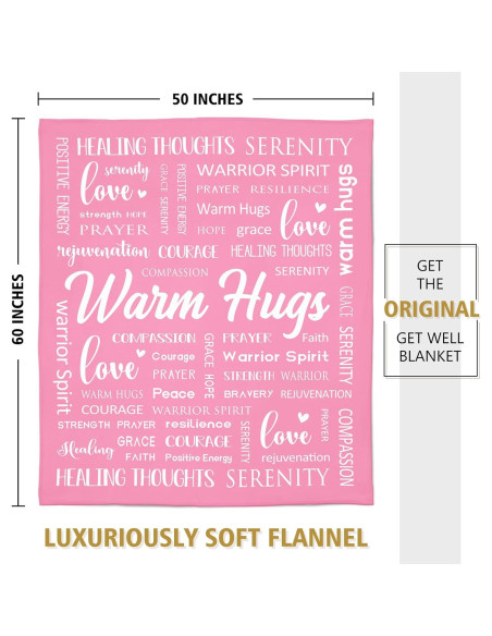 Manta Suave Afterprints 0.60 kg Rosa 130x150 cm Inspiracional