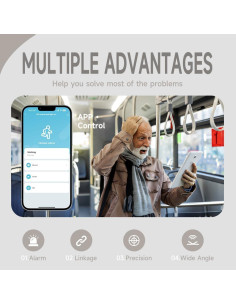 Sensor de Movimiento WiFi IHSENO Yuan Miton 6.1m Infrarrojo 2